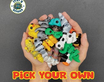 Itsy's Bitsies - Pick Your Own I Mini Animals | Articulating Tiny Animals | Fidget Sensory Toy | Animal Gifts | Baby Animals I Mini Figuren