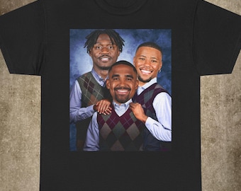 Jalen Hurts Saquon Barkley AJ Brown, Philadelphia Football T-Shirt, Step Brothers Football Shirt, Eagles Football Shirt,  Funny Shirt