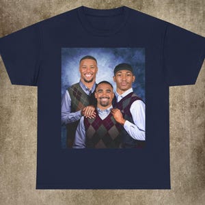 Jalen Hurts, Saquon Barkley, DeVonta Smith, camiseta de fútbol americano de Filadelfia, camiseta de fútbol americano de Step Brothers, camiseta de fútbol americano de los Eagles