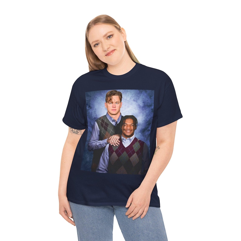 JaMarr Chase Joe Burrow Cincinnati Football T-Shirt, Step Brothers Football Shirt, Bengals Football Shirt, Football Funny Shirt image 4
