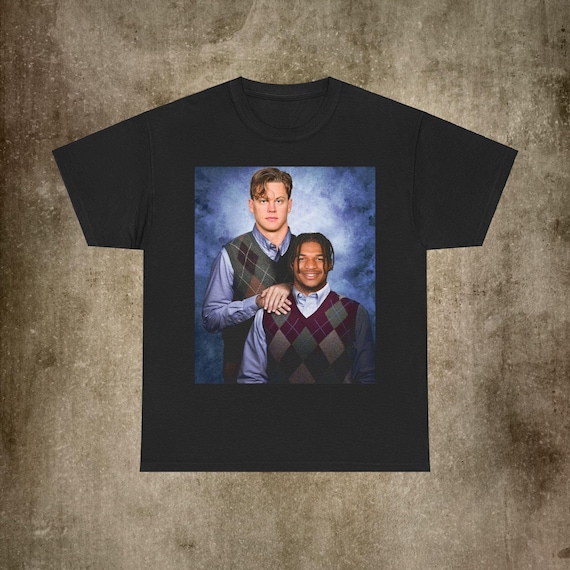 JaMarr Chase Joe Burrow Cincinnati  Football T-Shirt, Step Brothers Football Shirt, Bengals Football Shirt, Football Funny Shirt