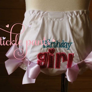 Birthday Girl diaper cover- bloomer- Made to match your Birthday Outfit