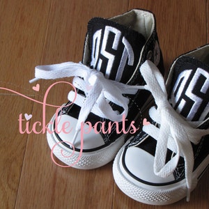 Monogrammed Baby CONVERSE Sneakers for little BOYS- Can also be made in girl colors