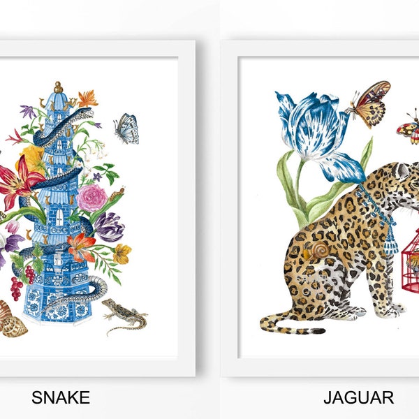 Chinoiserie Digital Art Prints Etsy