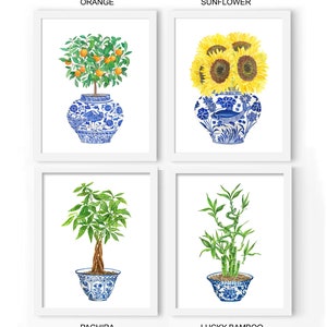 Blue & White China Vase DIGITAL FILE, chinoiserie art, ginger jar, gallery wall prints, gallery wall art, gallery art, trendy wall art