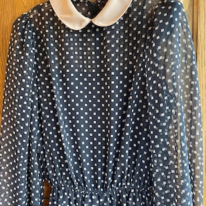 Vintage Sheer Black Dress