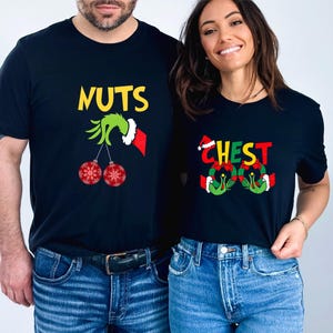 Disney Chest Nuts Couples Christmas Shirts, Funny Christmas Sweatshirt, Couples Matching Shirts, Matching Christmas Sweatshirt, Family Tee