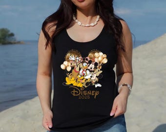 Disney Mickey Minnie Racerback, Mickey And Friends Tank Top, Disney Family Tank Top, Disneyland Tank Top,Disneyworld Womens Racerbacks