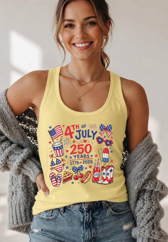 America 250th Anniversary Tank Top USA 250 Years Of Freedom Tank Top 1776 2026 Tank Top Liberal 4th Of July Tank Top Women Fourth Of July