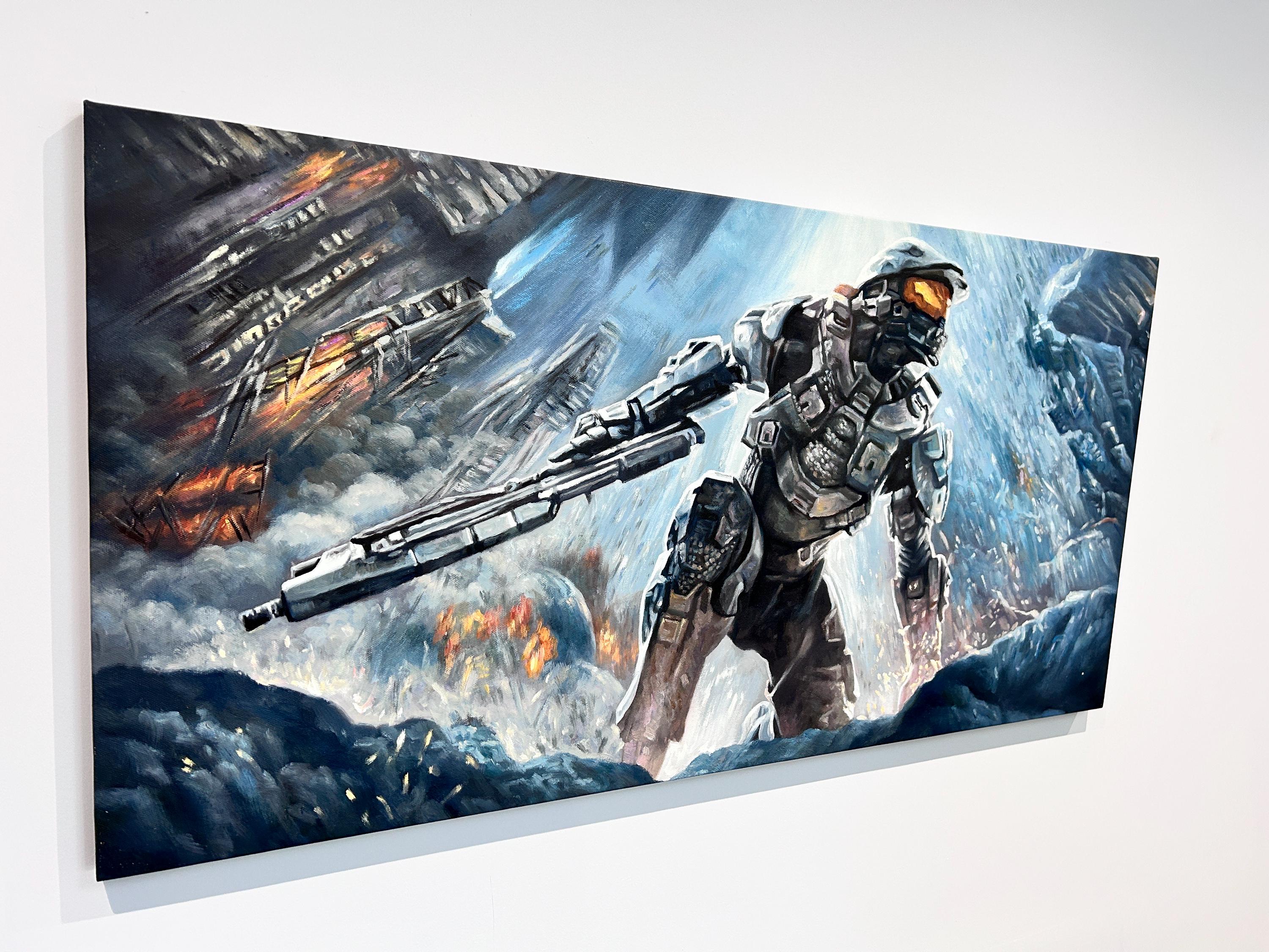 Oil Painting - Master Chief From Halo - Original Painting - Large - Etsy