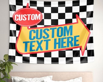 Warped Tour Banner Backdrop Custom Tapestry Wall Flag / Personalized Rock Emo Party Poster Gift Warped Twor Design Warped Tour Birthday