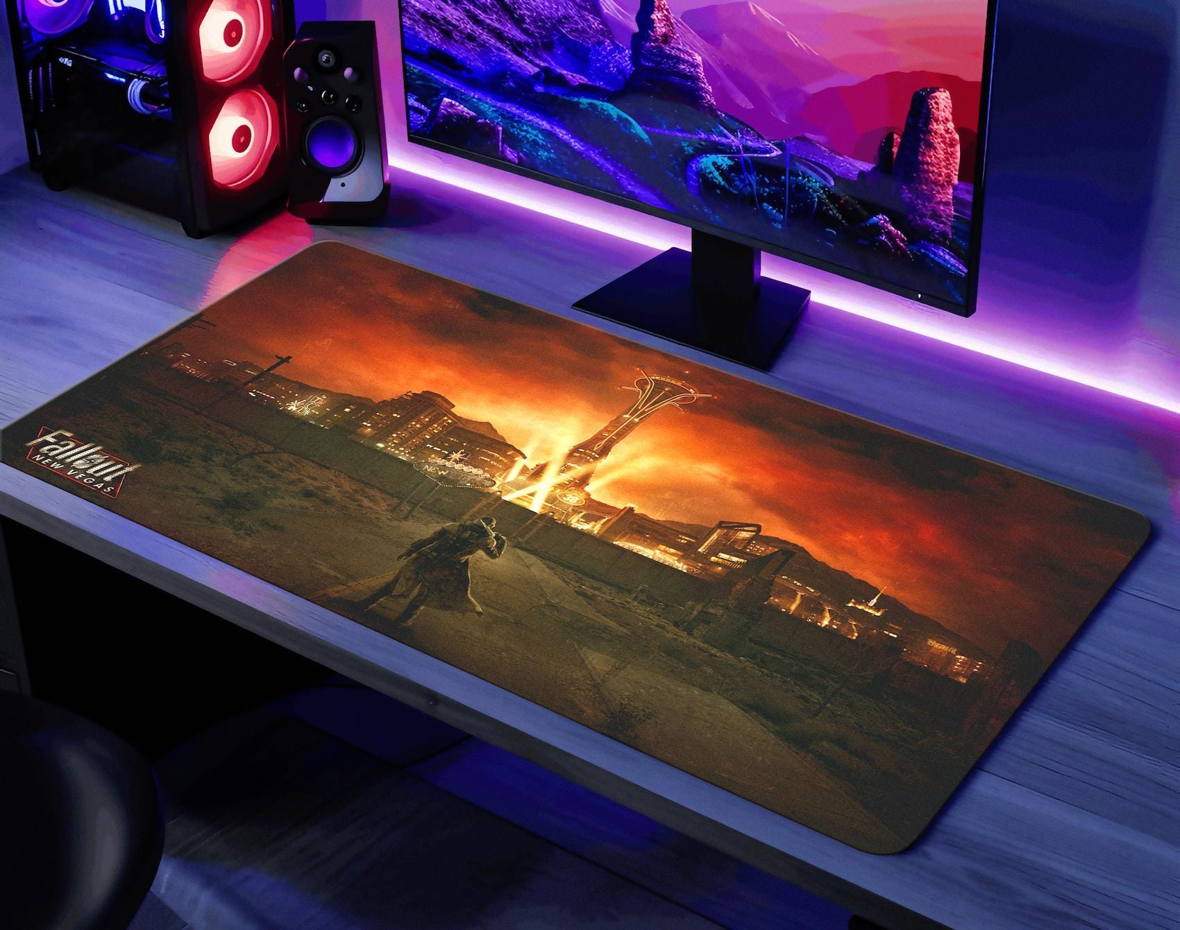 Fallout Vegas Desk Mat New Vegas Playmat / Fallout Gaming Mouse Pad ...