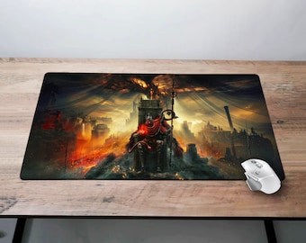 Elden Ring Desk Mat Gaming Messmer the Impaler Mouse Pad Blotter Desk Cover Merch Gift