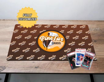 CUSTOM Break Mat TCG Playmat Trading Card Desk Mat Gaming Pad / Personalized Office Mouse Pad for Business Sports Card Cover Gaming Blotter