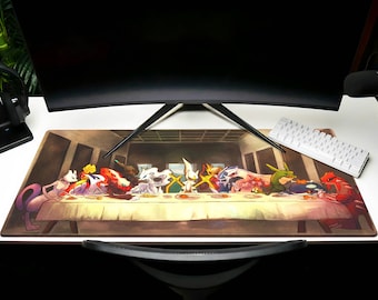 Pokemon Last Supper Desk Mat XL Gaming Mouse Pad TCG Play Mat Gift Large Desk Decor Blotter Computer Print Art Game
