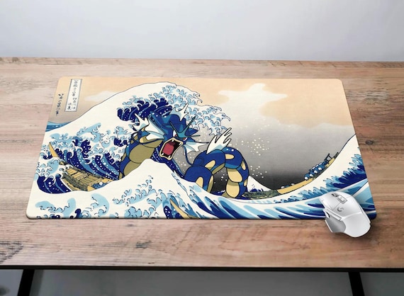 Gyrados Playmat Great Wave of Kanagawa Desk Mat Water Pokemon