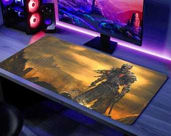 Dark Souls Desk Mat Elden Ring Mouse Pad Messmer the Impaler Playmat Gaming Mat Dark Souls 3 Gaming Gift Blotter