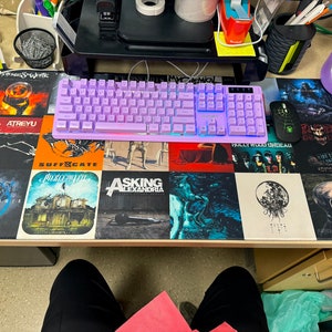 Album Desk Mat Cover Art Mouse Pad / Music Cover Mouse Office Pad Play Mat Gift Gaming Desk Blotter Oversized desk mat kanye drake swift image 7