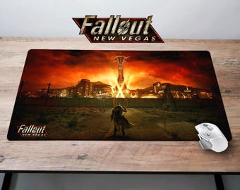 Fallout Vegas Desk Mat New Vegas Playmat / Fallout Gaming Mouse Pad Gift PC Mat Wasteland Mousepad TCG MTG Mat