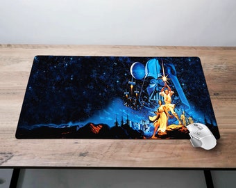 Star Wars Desk Mat A New Hope Mouse Pad / Gaming Play Mat Blotter Luke Darth Vader Mousepad Jedi Merch Gift