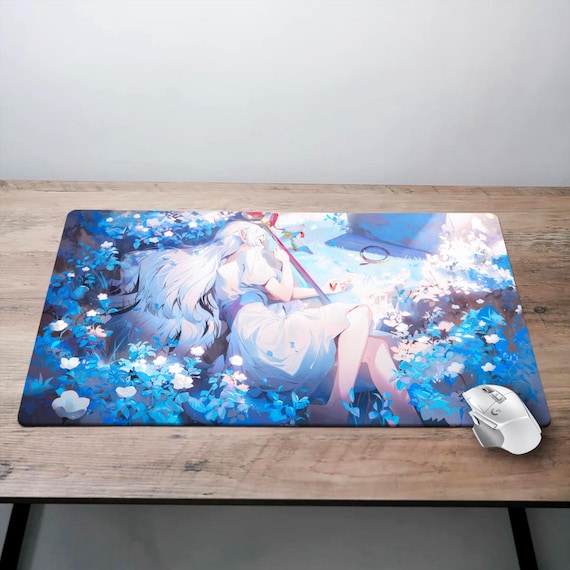 Tapis De Souris Frieren 40x90 Cm - Grand Tapis De Bureau Anime - Antidérapant Et Doux