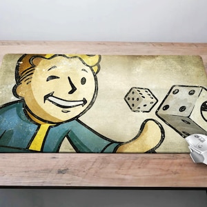 Vault Fallout Mat Fallout Desk Mat Vault Boy Playmat / Fallout New Vegas Gaming Mouse Pad ...