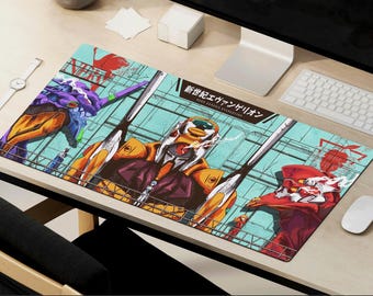 Neon Genesis Evangelion Desk Mat Anime Mecha Playmat / Berserk Mode Mouse Pad TCG Mat Anime Desk Mat Gift PC Gaming Mouse Pad