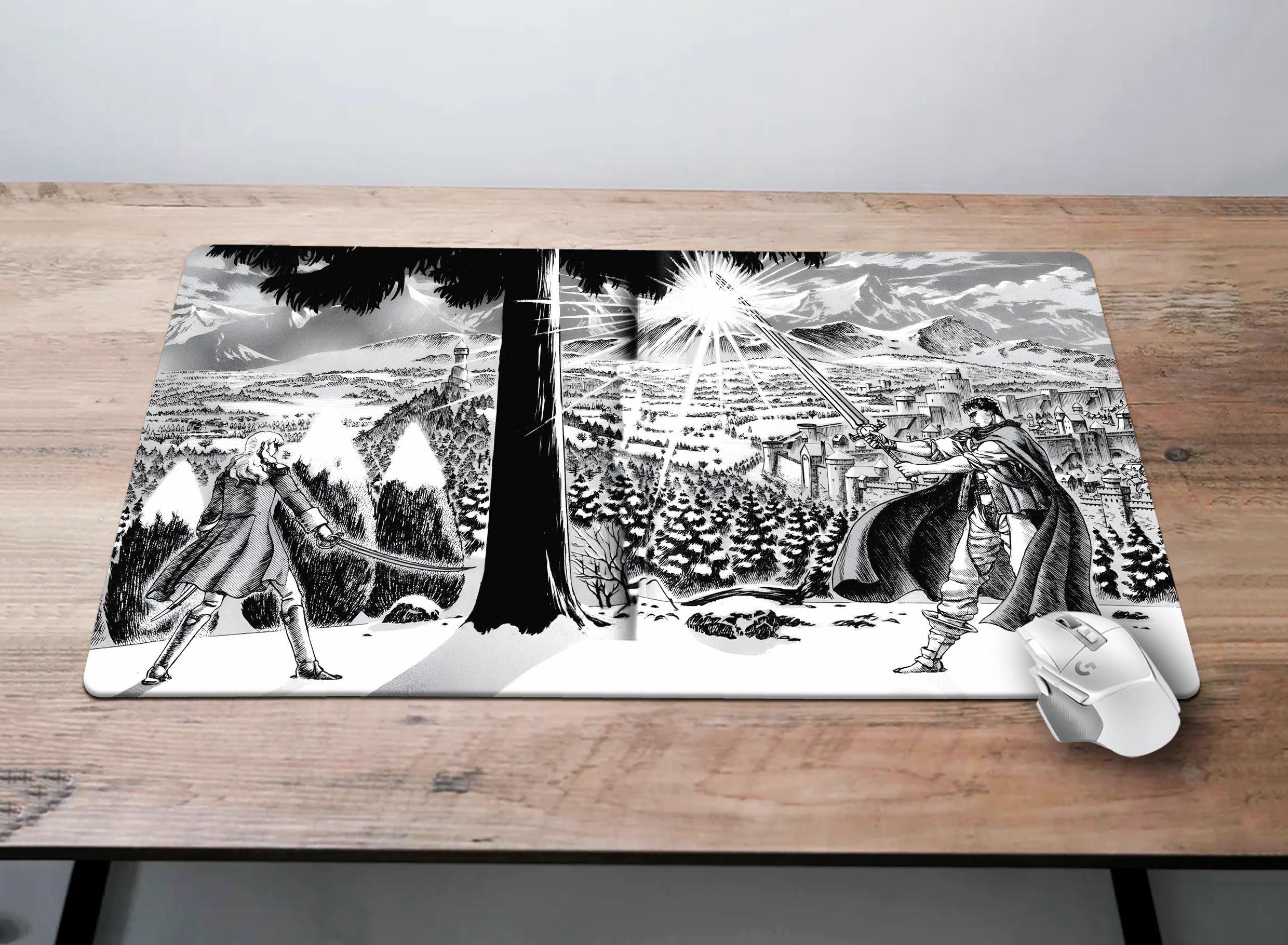 GUTS Vs Griffith Desk Mat Manga Playmat Anime Berserk Mouse Pad