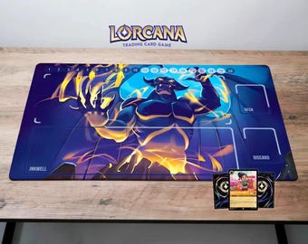 Lorcana Chernabog TCG Playmat Villain / Trading Card Game Lorcana Desk Mat Disney Mouse Pad Gift