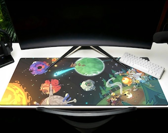 Outer Wilds Mouse Pad XL Gaming Desk Mat / Gift Custom Galaxy Video Gaming Play Mat SciFi Artwork merch