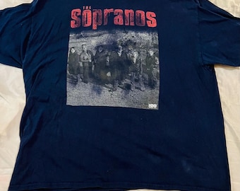 The Sopranos HBO Krim Drama T-Shirt - Herren 2XL Baumwolle Rundhals T-Shirt