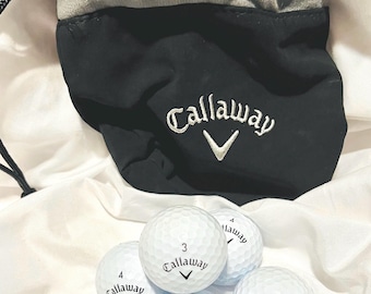 Callaway Golf Valuables Pouch, Schwarz Graue Kordelzugtasche für Accessoires