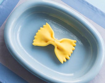 Farfalle Pasta Candle, Bow Tie Pasta Shaped Candle | Scented Soy Wax, Italian Dinner Party Decor, Cute Foodie Gift, Hostess Gift Idea