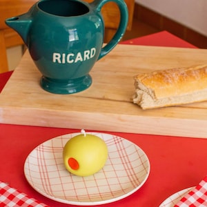 Mediterrane olijfkaars – Italiaans geïnspireerd decor, sojawas met essentiële oliën, handgemaakte keuken- of barwagencadeau