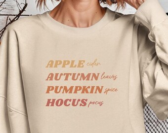 Herbst Vibes Sweatshirt: Pumpkin Spice, Herbstblätter