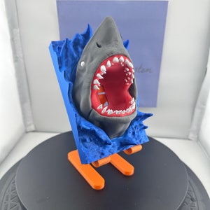 Couvercle pour interrupteur Great Shark | Décoration d&#39;intérieur unique, décoration de chambre d&#39;enfants, thème de l&#39;océan, cadeau pour les amoureux des requins et les amateurs de plage