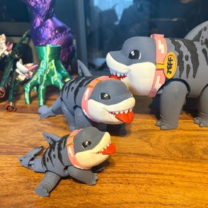 Jeff the Land Shark Fully Articulating Figure |  Rivals Collectible Toy | Flexi Action Figure in Multiple Sizes