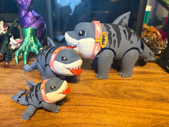 Jeff the Land Shark Fully Articulating Figure | Regular and Large