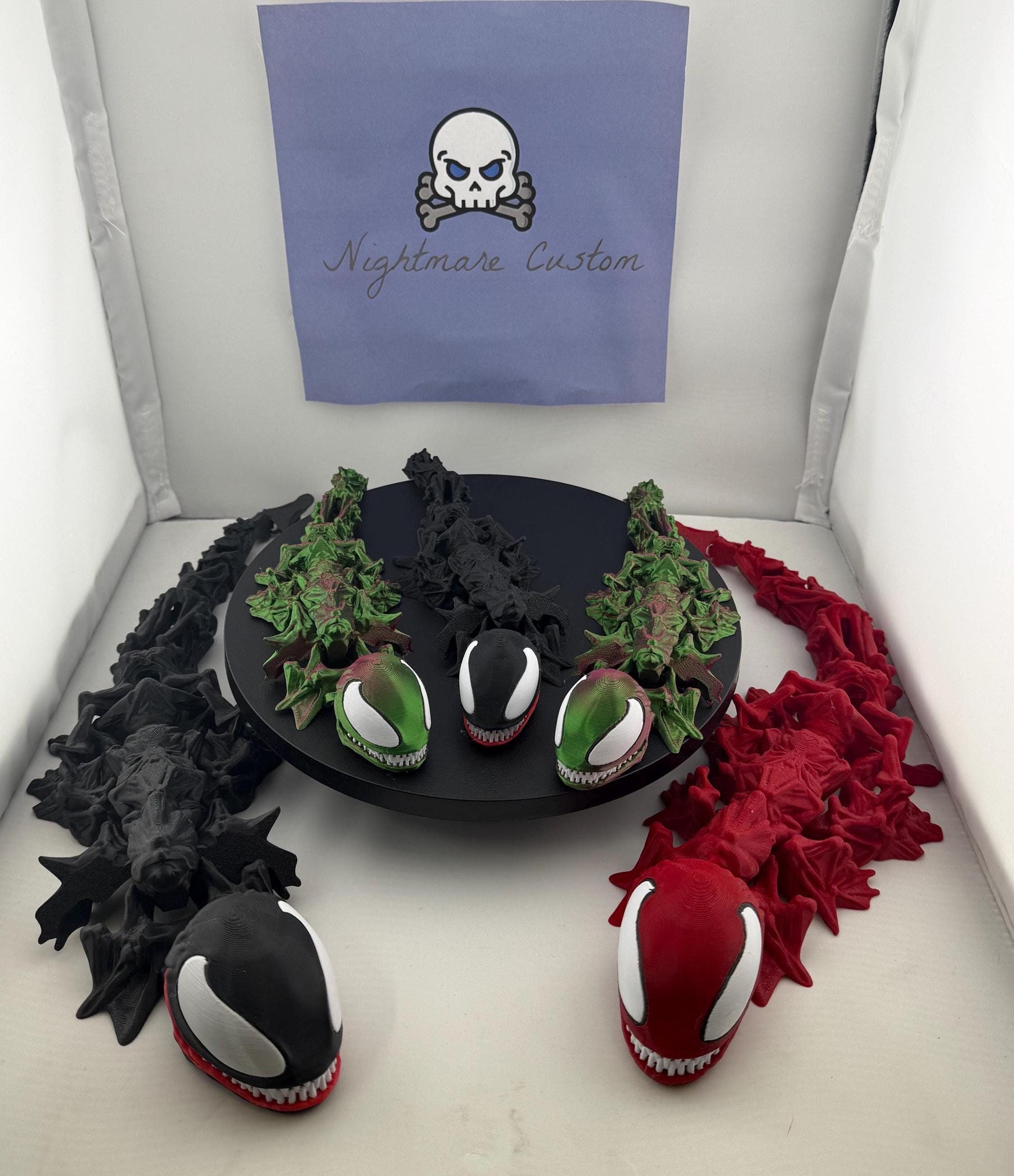 VENOM インテリア用 Articulating Symbiotes- Flexi Venom, Carnage, Rivals, Custom! *new