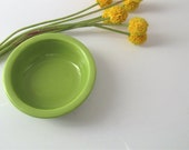 Vintage Fiestaware Chartreuse Berry Bowl, Original Color Palette Fiesta Pottery, 1950 39 s Fiestaware, Homer Laughlin