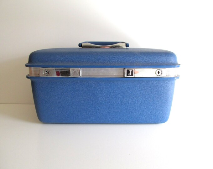 Vintage Samsonite Train Case Royal Blue Samsonite Saturn Etsy