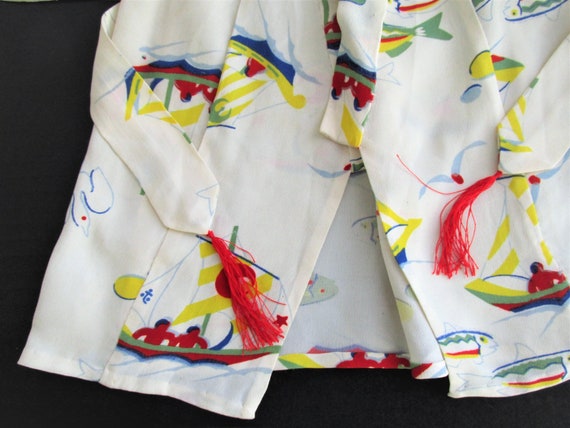 Antique Kimono, Asian Kimono, Child's Kimono, Sai… - image 5