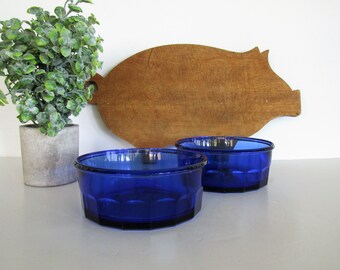 Arcoroc Blue Bowls Etsy