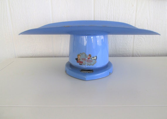 Vintage Baby Scale Nursery Decor Blue HoneySuckle… - image 8