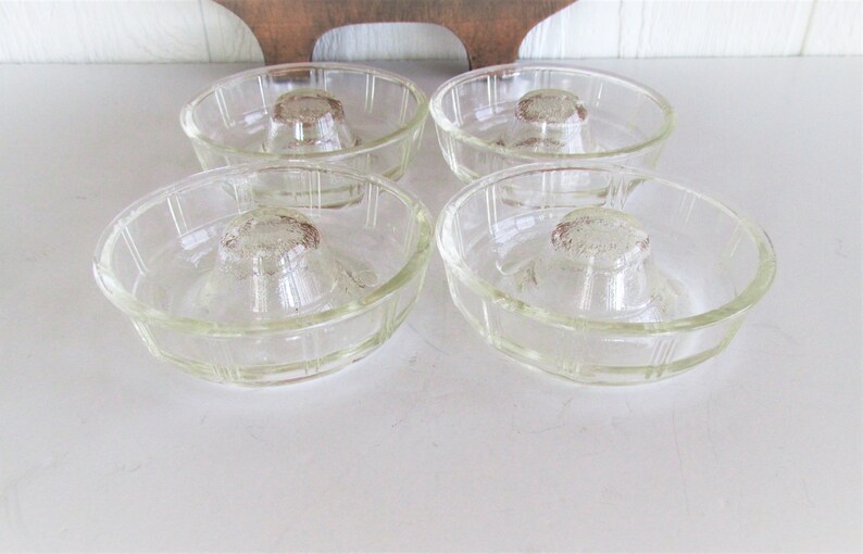 Glasbake Little Princess Glass Molds Small Glass Jello Molds Etsy