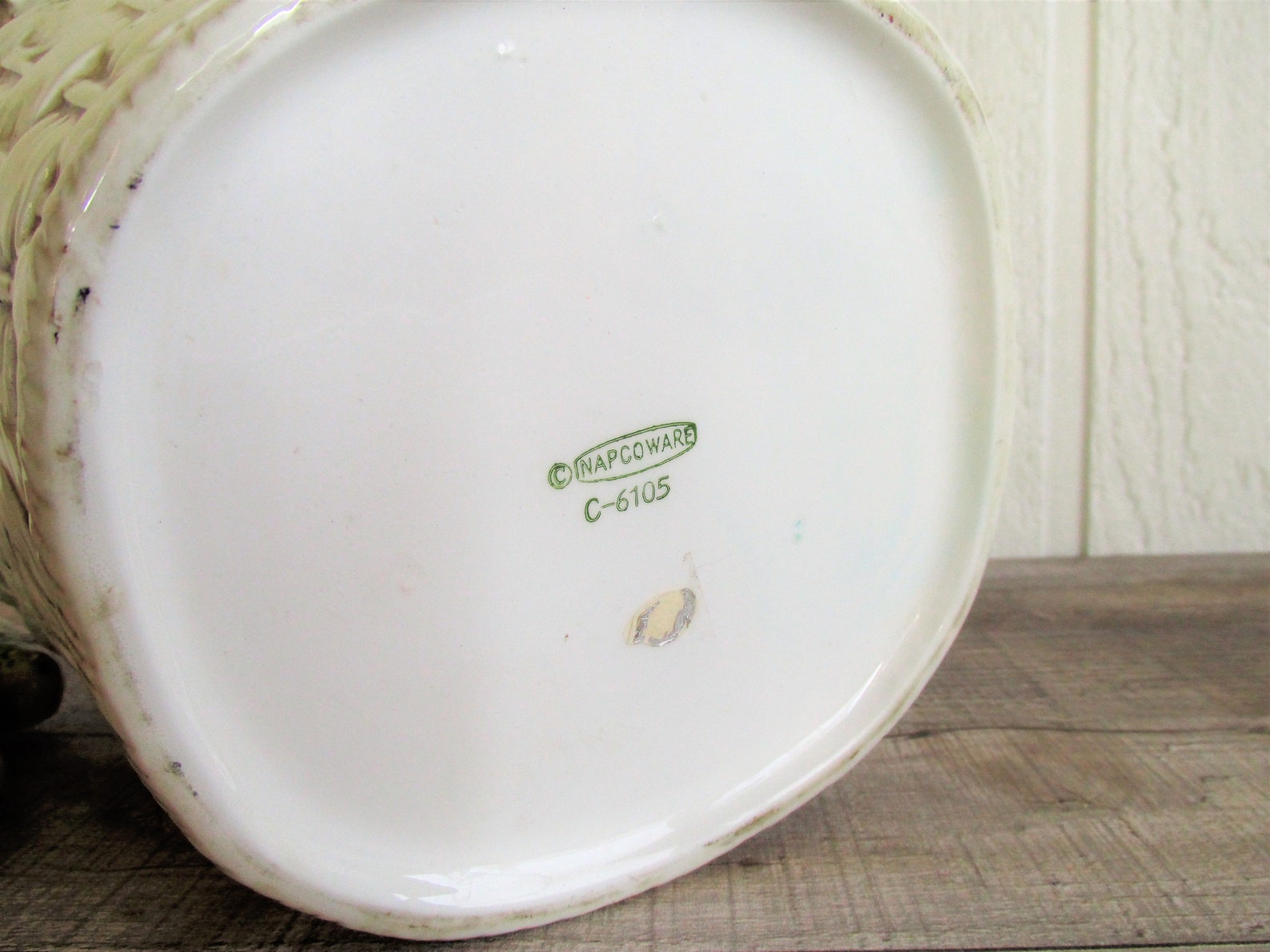 Vintage NAPCOWARE Ceramic Fruit Basket Cookie Jar 1950's Etsy