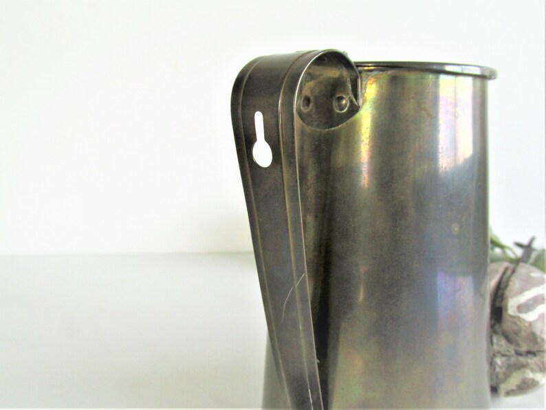 Vintage Fire Starter Fire Pit Tool Brass Pot Hinged Lid Etsy