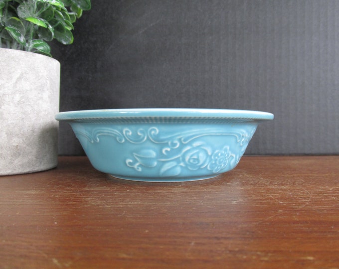 Genuine Oven Serve Ware, Vintage, Homer Laughlin, Berry Dish, Turquoise