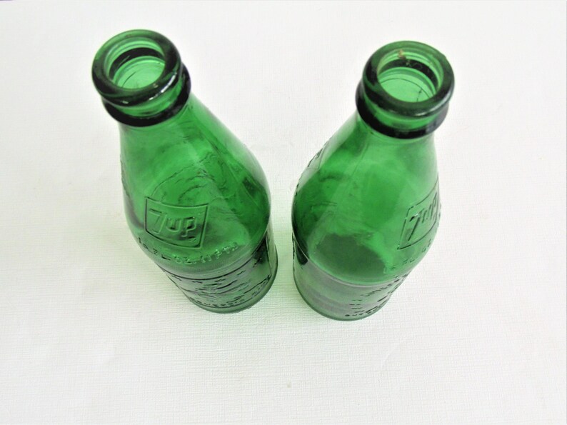 7up Green Glass Bottles Paul Revere Bicentennial Bottle Etsy