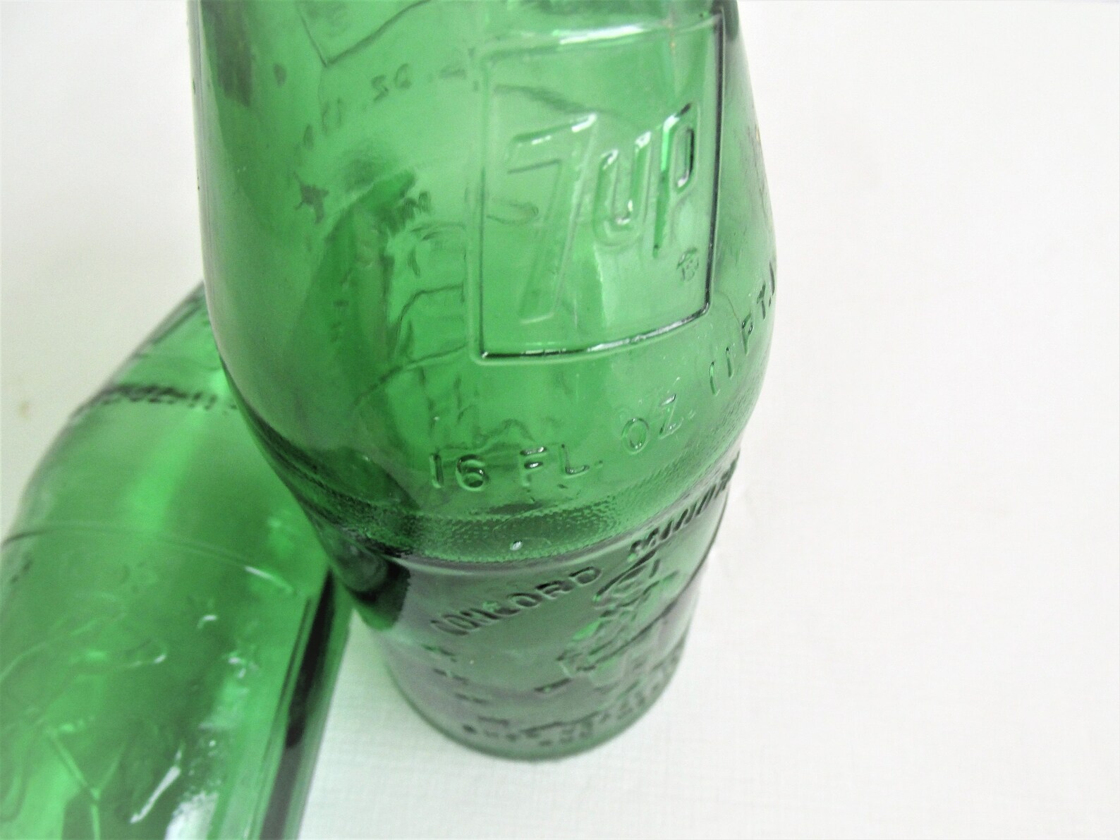 7up Green Glass Bottles Paul Revere Bicentennial Bottle Etsy